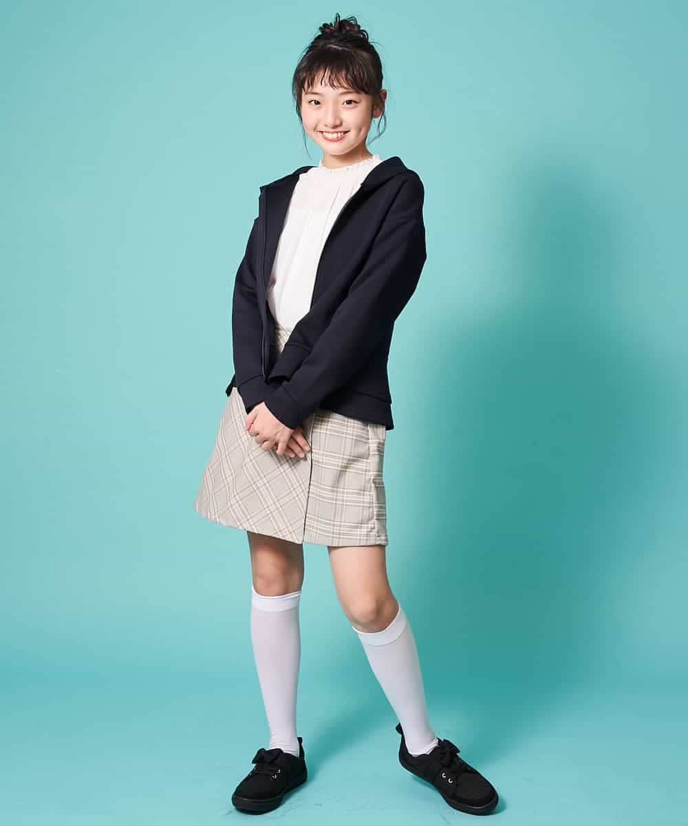 KJLEM21029 a.v.v KIDS(アー・ヴェ・ヴェ) [100-130]チェックラップパンツ[WEB限定サイズ] ライトブルー