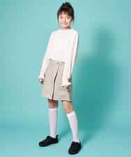 KJLEM21029 a.v.v KIDS(アー・ヴェ・ヴェ) [100-130]チェックラップパンツ[WEB限定サイズ] ライトブルー