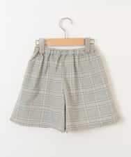 KJLEM21029 a.v.v KIDS(アー・ヴェ・ヴェ) [100-130]チェックラップパンツ[WEB限定サイズ] ライトブルー