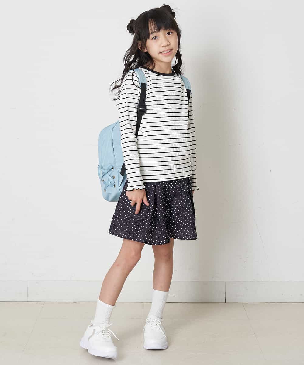 KJLEP30024 a.v.v KIDS(アー・ヴェ・ヴェ) [100-130]タックキュロットパンツ ブルー