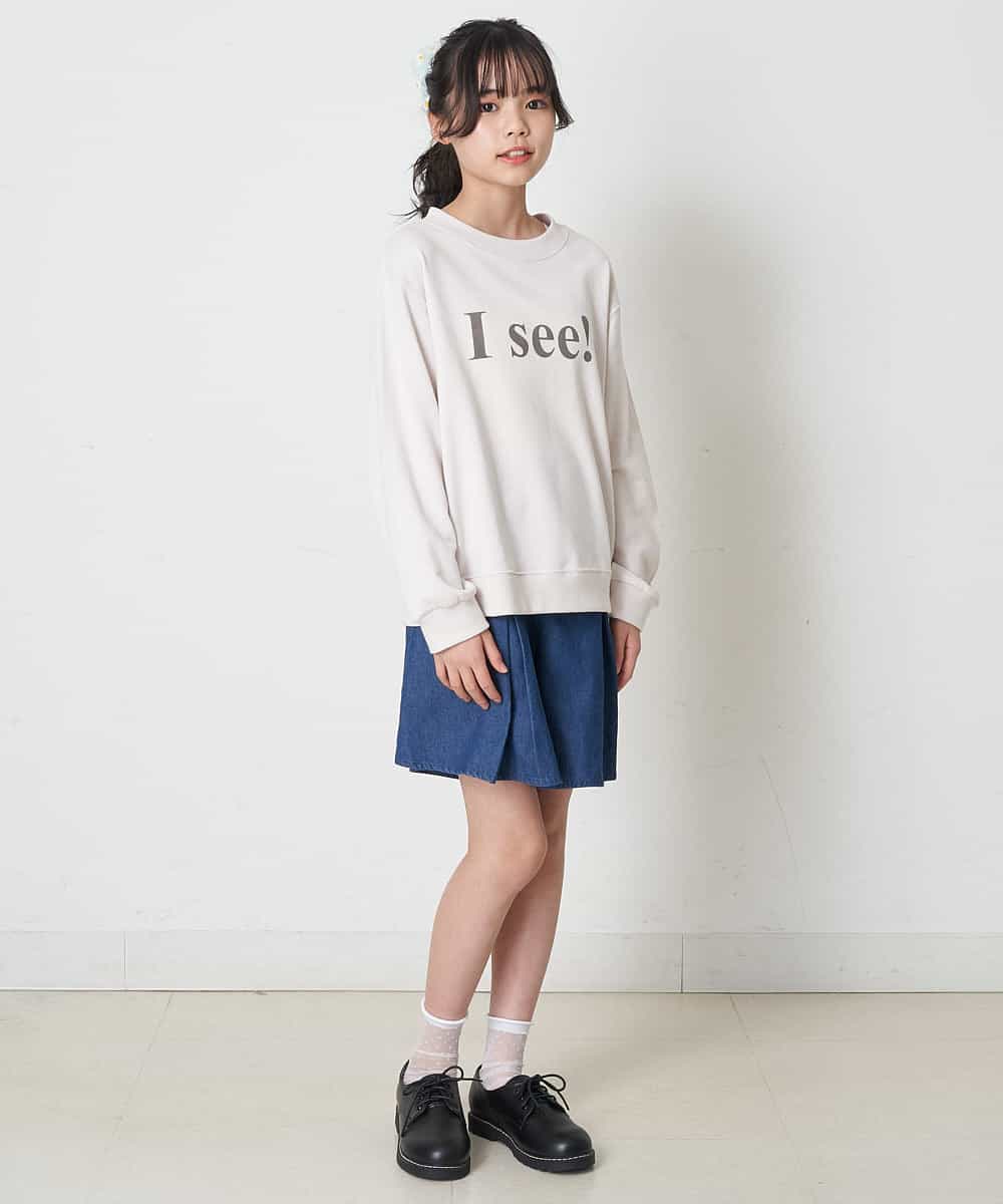 KJLEP30024 a.v.v KIDS(アー・ヴェ・ヴェ) [100-130]タックキュロットパンツ ブルー