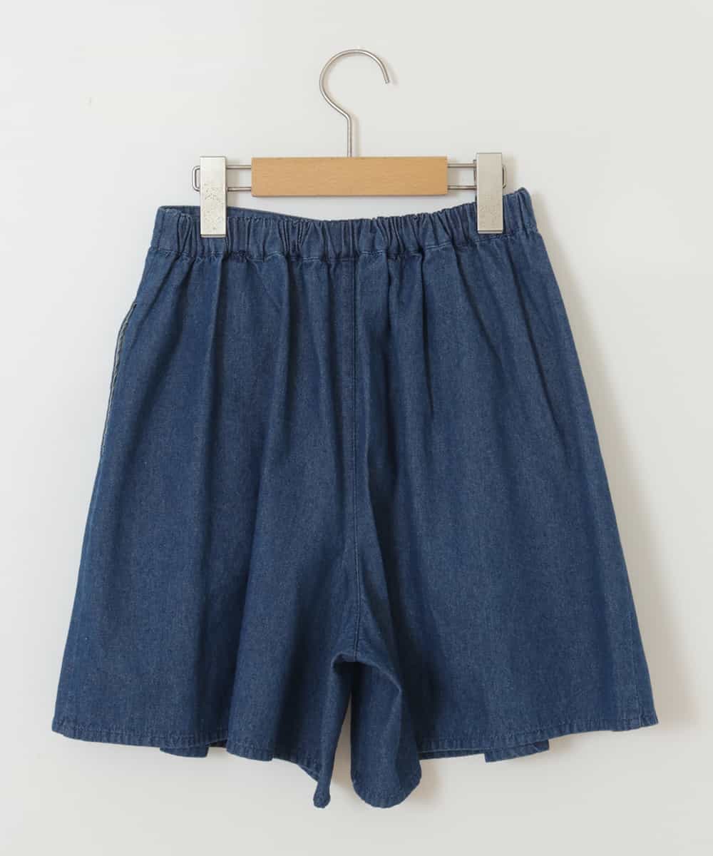 KJLEP30024 a.v.v KIDS(アー・ヴェ・ヴェ) [100-130]タックキュロットパンツ ブルー