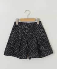 KJLEP30024 a.v.v KIDS(アー・ヴェ・ヴェ) [100-130]タックキュロットパンツ ブラック