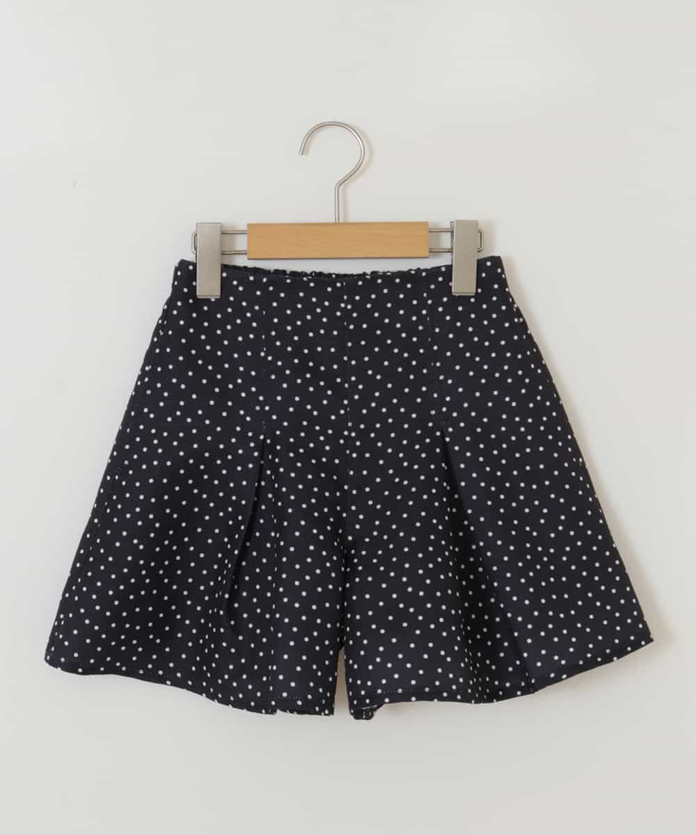 KJLEP30024 a.v.v KIDS(アー・ヴェ・ヴェ) [100-130]タックキュロットパンツ ブラック