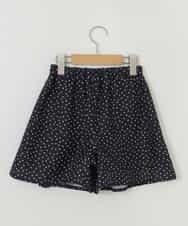 KJLEP30024 a.v.v KIDS(アー・ヴェ・ヴェ) [100-130]タックキュロットパンツ ブラック