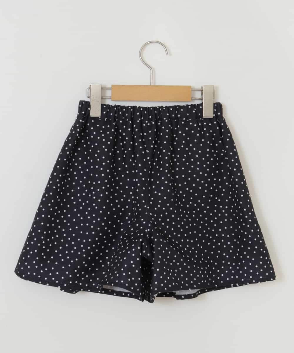 KJLEP30024 a.v.v KIDS(アー・ヴェ・ヴェ) [100-130]タックキュロットパンツ ブラック