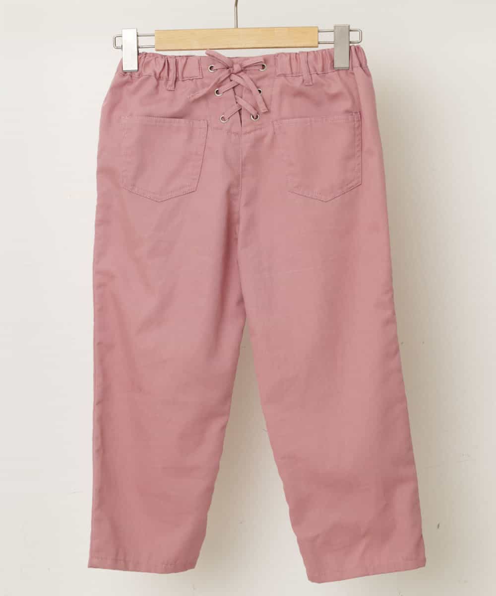 KJLEP32034 a.v.v KIDS(アー・ヴェ・ヴェ) [120-130]バックレースアップサスペンダー付きパンツ ピンク