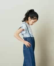 KJLEP32034 a.v.v KIDS(アー・ヴェ・ヴェ) [120-130]バックレースアップサスペンダー付きパンツ ピンク