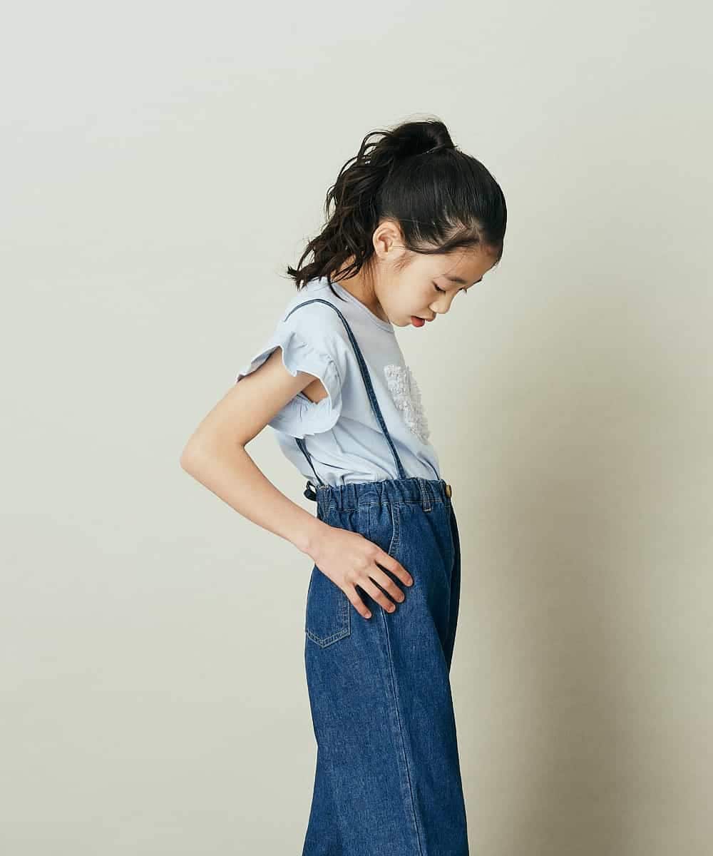 KJLEP32034 a.v.v KIDS(アー・ヴェ・ヴェ) [120-130]バックレースアップサスペンダー付きパンツ ピンク