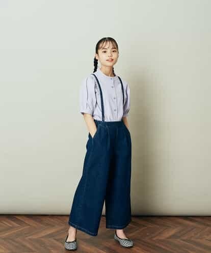 KJLER31044 a.v.v KIDS [160]サスペンダー付きワイドパンツ