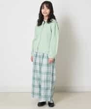 KJLER31044 a.v.v KIDS(アー・ヴェ・ヴェ) [160]サスペンダー付きワイドパンツ デニム