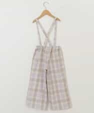 KJLER31044 a.v.v KIDS(アー・ヴェ・ヴェ) [160]サスペンダー付きワイドパンツ ベージュ