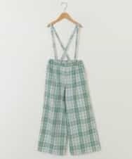 KJLER31044 a.v.v KIDS(アー・ヴェ・ヴェ) [160]サスペンダー付きワイドパンツ ベージュ