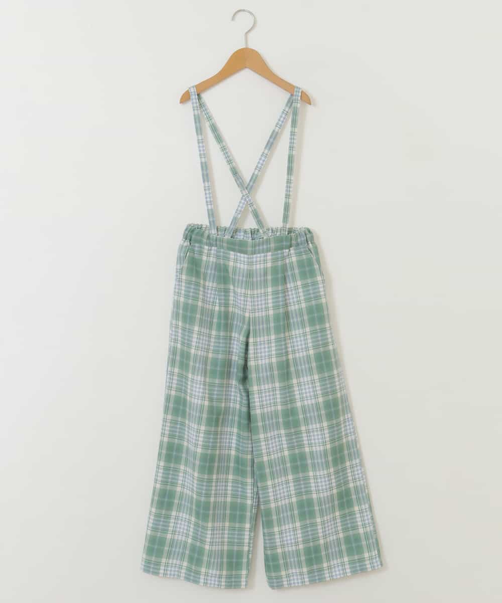 KJLER31044 a.v.v KIDS(アー・ヴェ・ヴェ) [160]サスペンダー付きワイドパンツ ベージュ