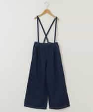 KJLER31044 a.v.v KIDS(アー・ヴェ・ヴェ) [160]サスペンダー付きワイドパンツ ベージュ
