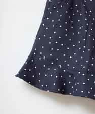 KJLET30034 a.v.v KIDS(アー・ヴェ・ヴェ) [140-150]フリルキュロットパンツ ネイビー