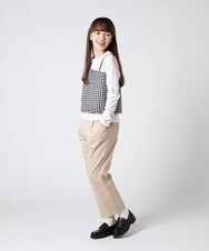 KJLET32039 a.v.v KIDS(アー・ヴェ・ヴェ) [140-150]【2WAY】サスペンダー付きテーパードパンツ デニム