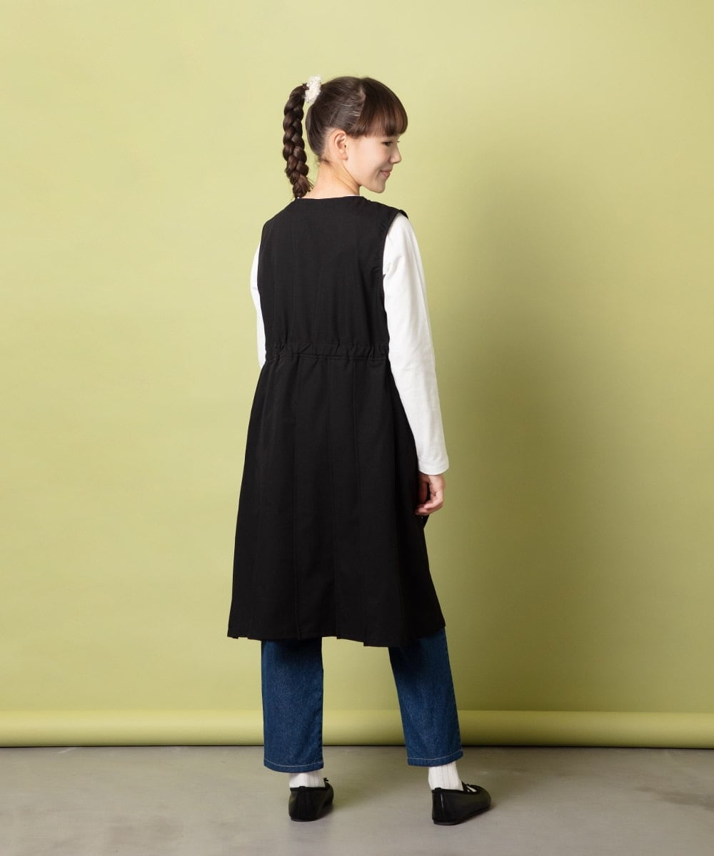 KJLET32039 a.v.v KIDS(アー・ヴェ・ヴェ) [140-150]【2WAY】サスペンダー付きテーパードパンツ デニム