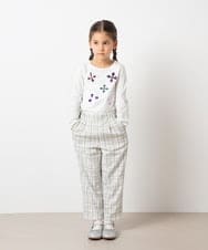 KJLET32039 a.v.v KIDS(アー・ヴェ・ヴェ) [140-150]【2WAY】サスペンダー付きテーパードパンツ デニム