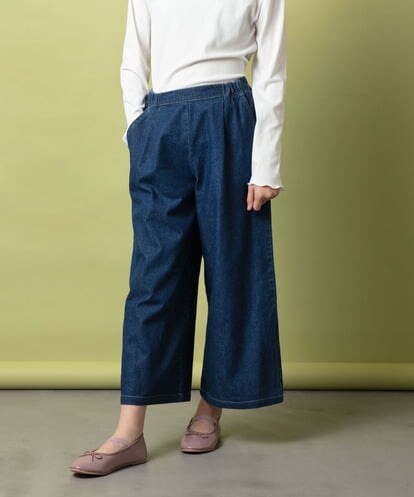 KJLEU31044 a.v.v KIDS [160]【2WAY】サスペンダー付きデニムワイドパンツ