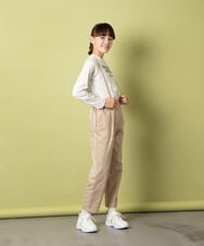 KJLEU32044 a.v.v KIDS(アー・ヴェ・ヴェ) [160]【2WAY】サスペンダー付きテーパードパンツ ベージュ