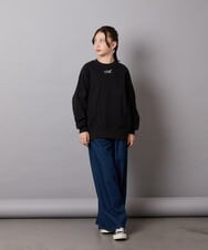 KJLEV30034 a.v.v KIDS(アー・ヴェ・ヴェ) [100-130]デニムワイドパンツ ライトブルー