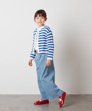 KJLEW30039 a.v.v KIDS(アー・ヴェ・ヴェ) [140-150]デニムワイドパンツ ブルー