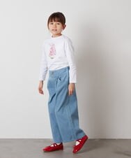 KJLEW30039 a.v.v KIDS(アー・ヴェ・ヴェ) [140-150]デニムワイドパンツ ブルー