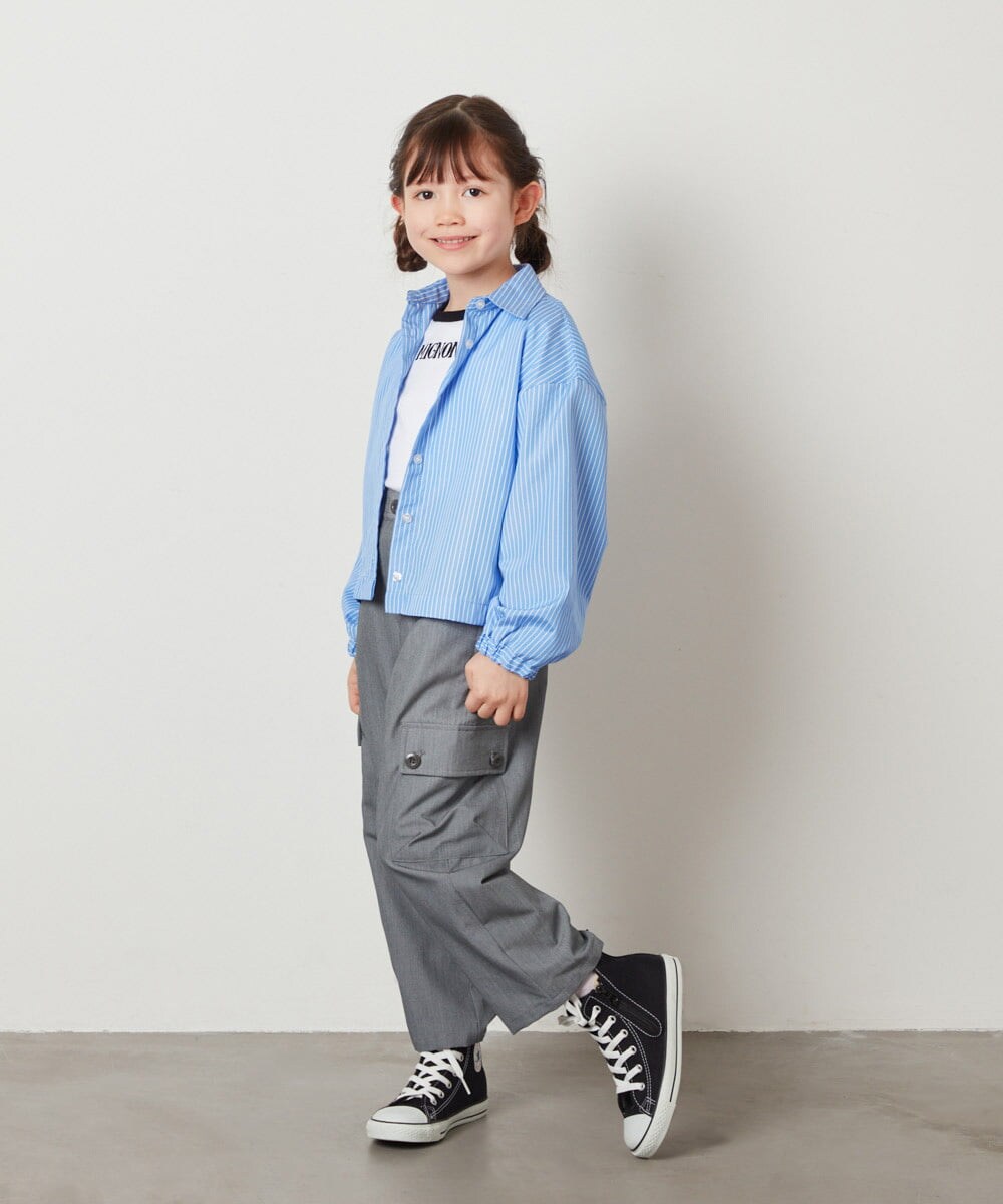 KJLEW34034 a.v.v KIDS(アー・ヴェ・ヴェ) [140-150]タックカーゴパンツ カーキ