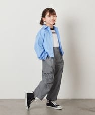 KJLEW34034 a.v.v KIDS(アー・ヴェ・ヴェ) [140-150]タックカーゴパンツ カーキ