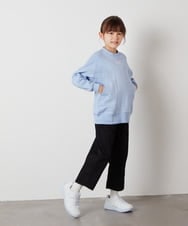 KJLEX31039 a.v.v KIDS(アー・ヴェ・ヴェ) [160]サスペンダー付きテーパードパンツ デニム