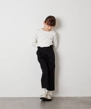 KJLEX31039 a.v.v KIDS(アー・ヴェ・ヴェ) [160]サスペンダー付きテーパードパンツ デニム