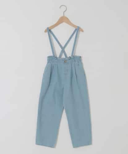 KJLFA25039 a.v.v KIDS [120-130]サス付きタックテーパードデニムパンツ