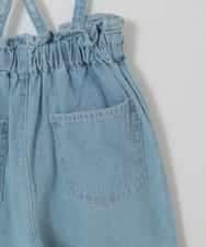 KJLFA25039 a.v.v KIDS(アー・ヴェ・ヴェ) [120-130]サス付きタックテーパードデニムパンツ ライトブルー