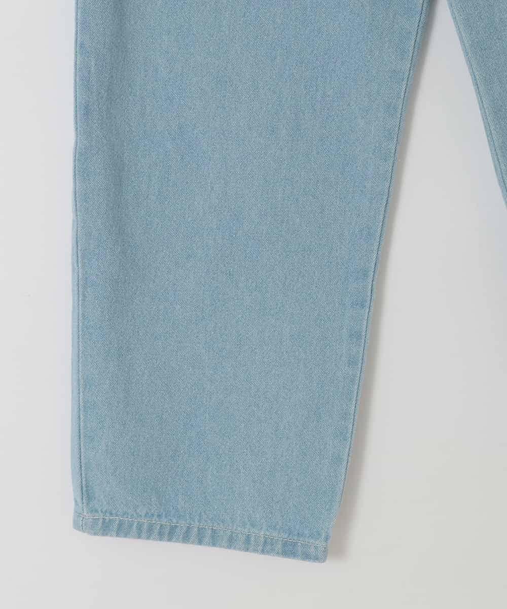 KJLFA25039 a.v.v KIDS(アー・ヴェ・ヴェ) [120-130]サス付きタックテーパードデニムパンツ ライトブルー