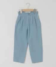 KJLFA25039 a.v.v KIDS(アー・ヴェ・ヴェ) [120-130]サス付きタックテーパードデニムパンツ ライトブルー