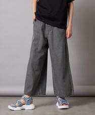 KJLFA39034 a.v.v KIDS(アー・ヴェ・ヴェ) 【接触冷感/ジメジメ対策】[120-130]タックワイドパンツ ブラック