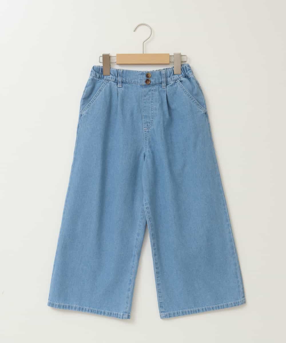 KJLFA39034 a.v.v KIDS(アー・ヴェ・ヴェ) [120-130]タックワイドパンツ ライトブルー