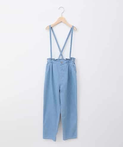 KJLFB25044 a.v.v KIDS [140-150]サス付きタックテーパードデニムパンツ