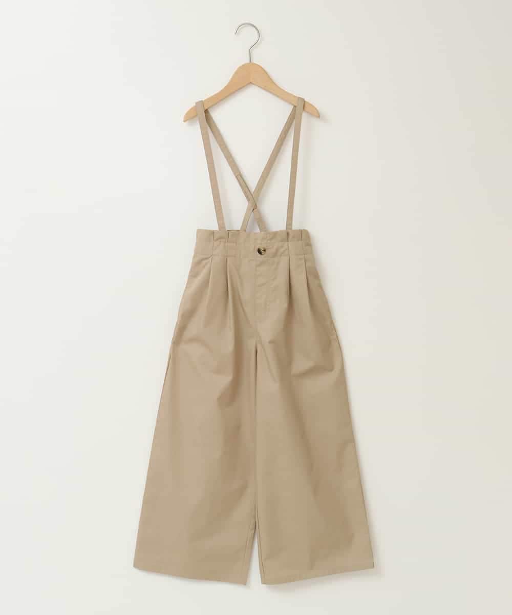 KJLFB26044 a.v.v KIDS(アー・ヴェ・ヴェ) [140-150]サス付きワイドパンツ ベージュ
