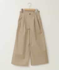 KJLFB26044 a.v.v KIDS(アー・ヴェ・ヴェ) [140-150]サス付きワイドパンツ ベージュ