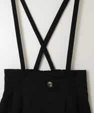 KJLFB26044 a.v.v KIDS(アー・ヴェ・ヴェ) [140-150]【接触冷感】サス付きワイドパンツ ブラック