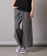 KJLFB39039 a.v.v KIDS(アー・ヴェ・ヴェ) [140-150]【接触冷感】タックワイドパンツ ライトブルー