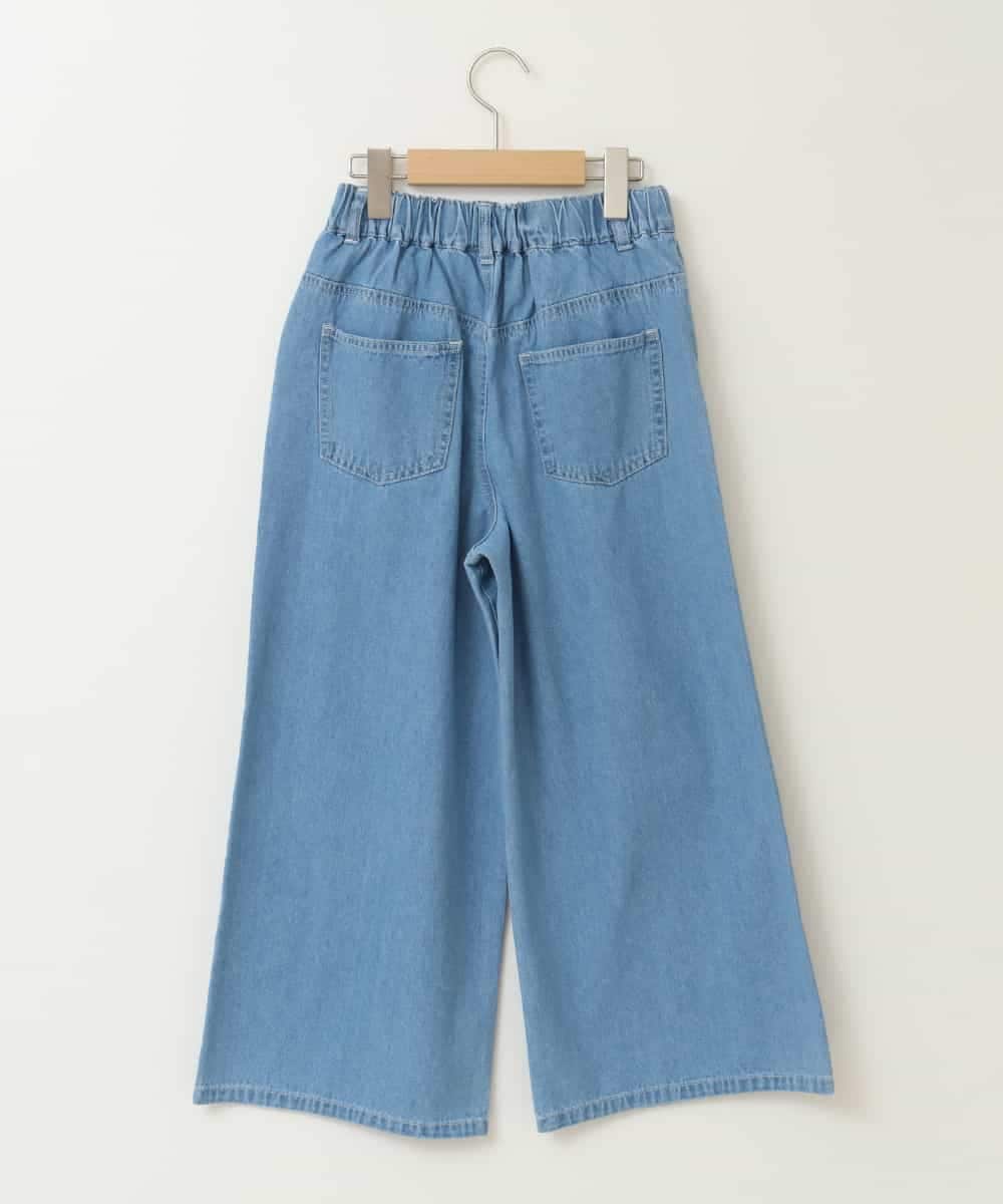 KJLFB39039 a.v.v KIDS(アー・ヴェ・ヴェ) [140-150]タックワイドパンツ ライトブルー
