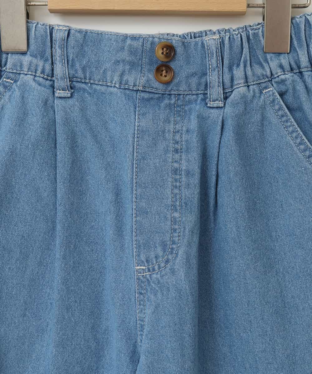 KJLFB39039 a.v.v KIDS(アー・ヴェ・ヴェ) [140-150]タックワイドパンツ ライトブルー