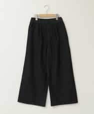 KJLFB39039 a.v.v KIDS(アー・ヴェ・ヴェ) [140-150]タックワイドパンツ ブラック