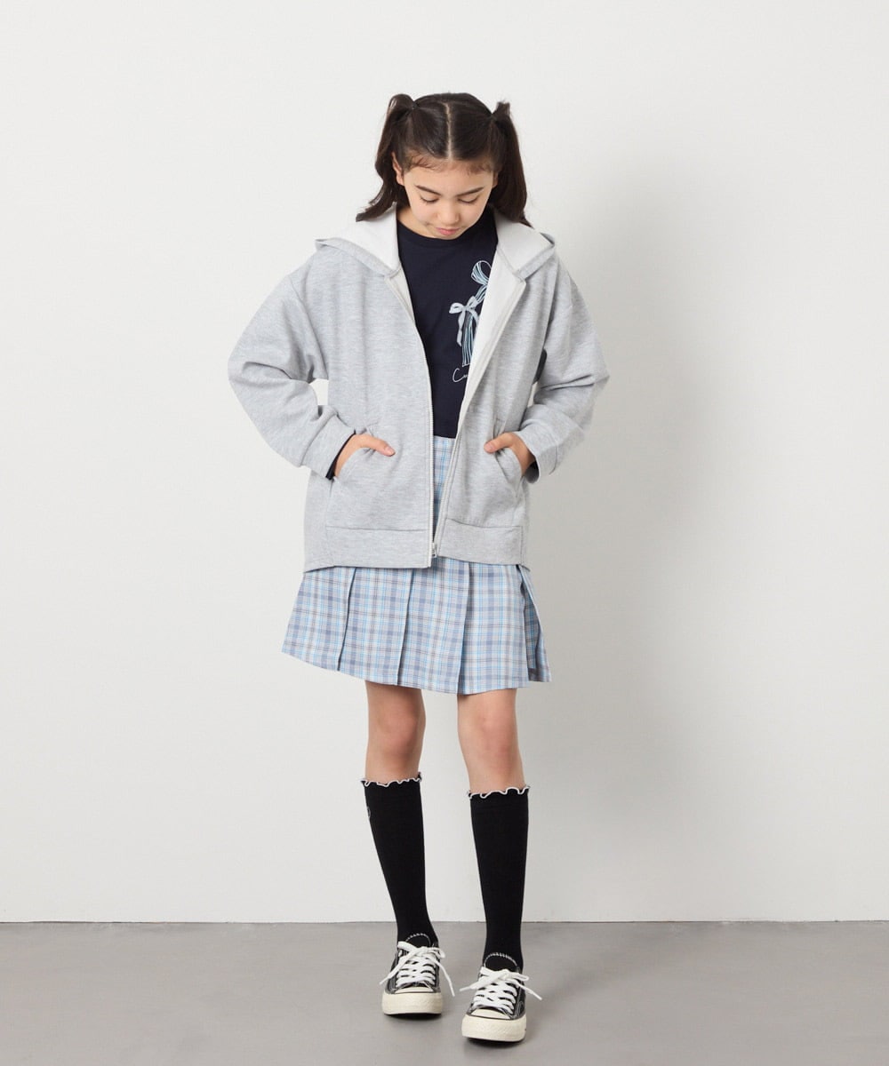 KJLFC27039 a.v.v KIDS(アー・ヴェ・ヴェ) [160]サイドレースアップスカパン ベージュ