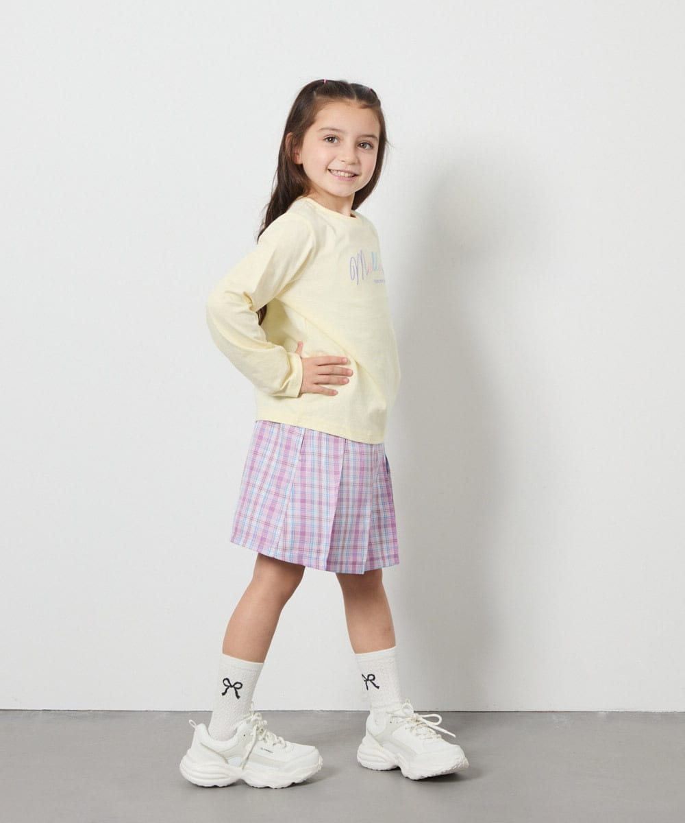KJLFC27039 a.v.v KIDS(アー・ヴェ・ヴェ) [160]サイドレースアップスカパン ベージュ