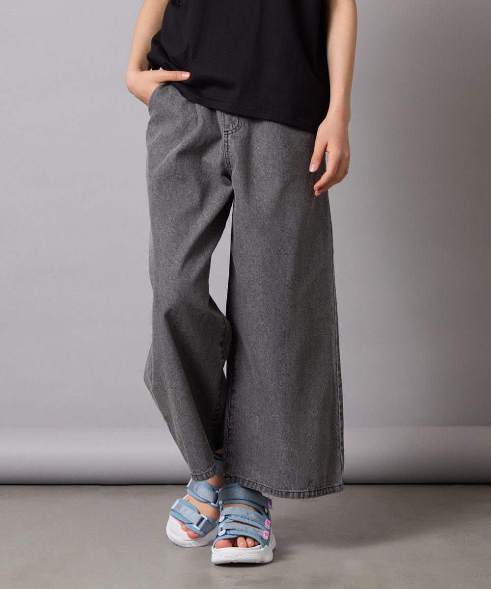 KJLFC39044 a.v.v KIDS(アー・ヴェ・ヴェ) 【接触冷感/ジメジメ対策】[160]タックワイドパンツ ライトブルー