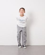 KJLFD30044 a.v.v KIDS(アー・ヴェ・ヴェ) [120-160]【選べるデザイン】デザインワイドストレートデニム ライトグレー